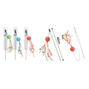 Varita Interactiva con Plumas 40 cm